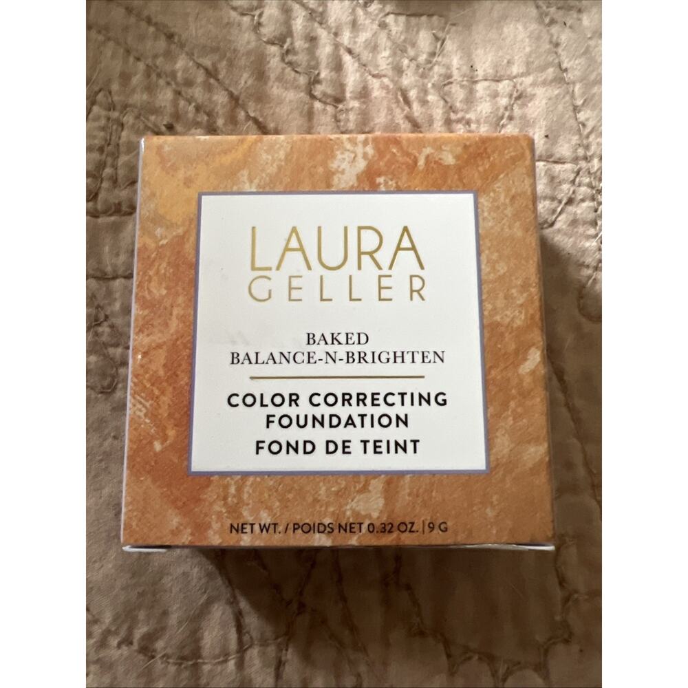 Laura Geller Baked Balance-n-Brighten Color Correcting Foundation LIGHT- NEW